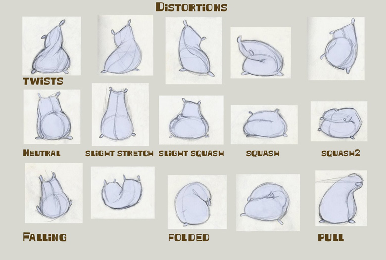 Floursack Distortion Poses