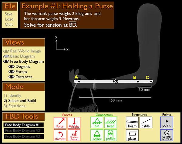 The Purse Problem: Selecting a component to apply forces to